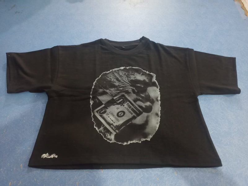 "Money Talks" Cropped Tee