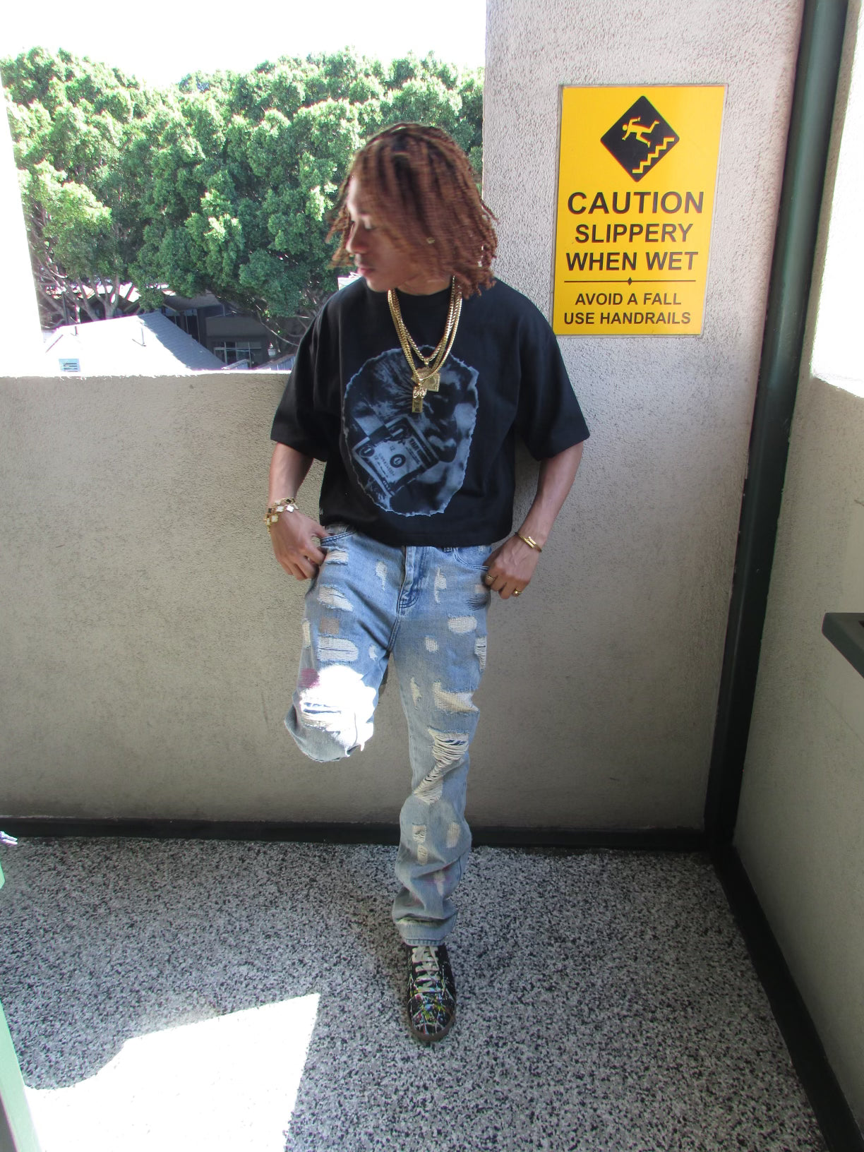 "Money Talks" Cropped Tee